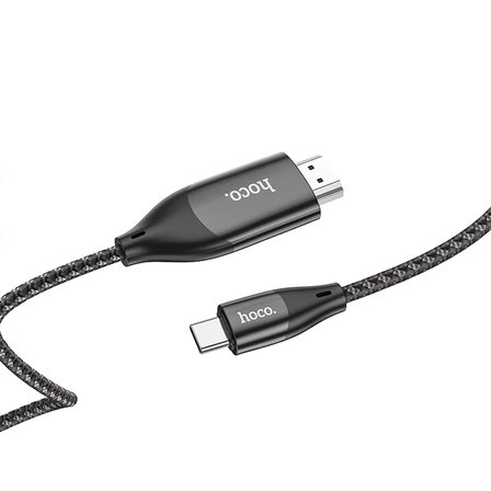 HOCO UA16 Type-C to HDMI 4K 30hz Ses ve Görüntü Aktarma Kablosu-(5775)