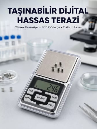 Hassas Tartım İçin Dijital Cep Terazisi Sayma Modlu Yeni Nesil