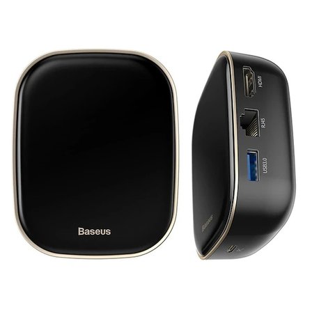 Baseus 6in1 USB Type C Çok Fonksiyonlu HUB B 3.0RJ45HDMISDmicro SD)  60W-(5775)