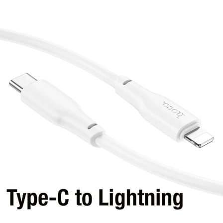 HOCO X93 Force 20W Type-C to iPhone Lightning-C Ultra Hızlı Şarj ve Data Kablosu-(5775)