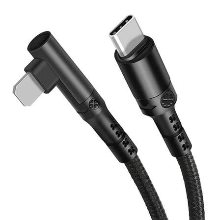ALLY Type-C to İPhone 20w Lightning Hızlı Şarj Kablosu Oyuncu 90 Derece Kablo-(5775)