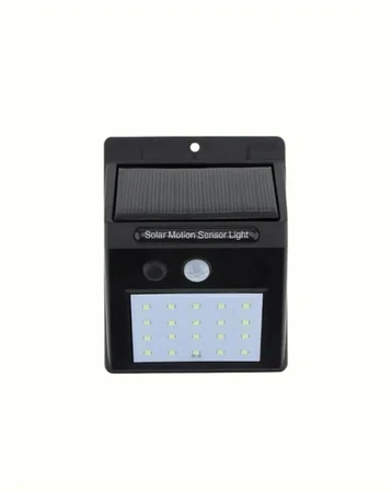 Hareket Sensörlü Solar Lamba | 120° Algılama Açısı 3-4 Metre Mesafe Suya Dayanıklı LED