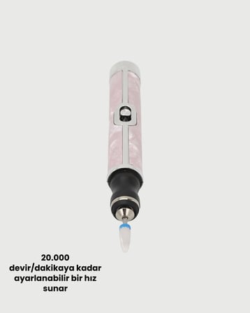 Ergonomik Saplı 20.000 RPM Hız Kontrollü Manikür Pedikür Makinesi