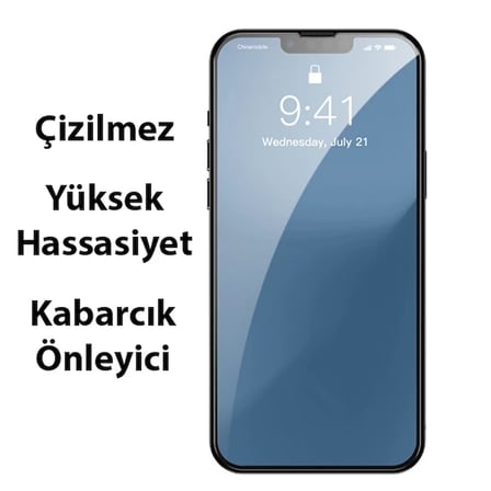 ALLY iPhone 13 Mini 5.4inç Tempered Kırılmaz Cam Ekran Koruyucu-(5775)