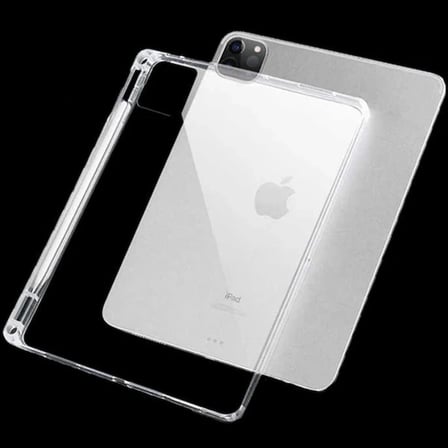 ALLY iPad Pro 12.9-inch (2021)-(2020)-(2018) Kalem Yerli Şeffaf Silikon Kılıf-(5775)