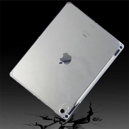 ALLY iPad Pro 12.9-inch (2021)-(2020)-(2018) Kalem Yerli Şeffaf Silikon Kılıf-(5775)
