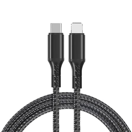 ALLY 1mt 27W Type-C To iPhone Lightning Süper Hızlı Data ve Şarj Kablosu Akım ve Isı Korumalı Halat-(5775)