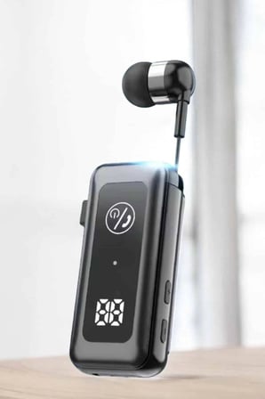 Makaralı Bluetooth Kulaklık Kulak İçi Dijital Göstergeli Yüksek Ses Kaliteli