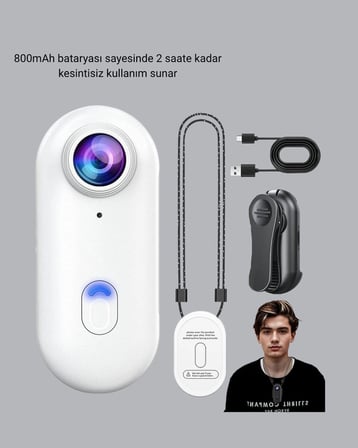 Kompakt 1080P Aksiyon Kamerası Suya Dayanıklı WiFi ve 120° Geniş Açı