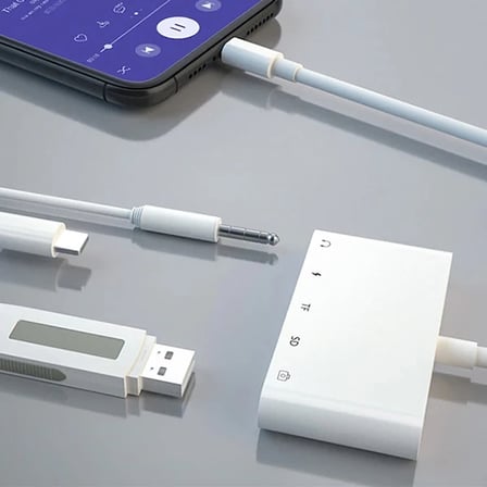 ALLY 5in1 İPhone-İPad lightning To Audio Usb Kamera Okuyucu-(5775)