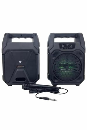 Karaoke Mikrofonlu Fm Radyolu Bluetooth Hoparlör Yüksek Ses Kaliteli