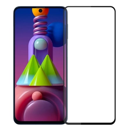 ALLY SM Galaxy M51 Full Glue Tempered Full Cam Ekran Koruyucu-(5775)