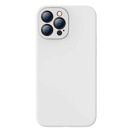Baseus Liquid iPhone 13 Pro Kılıf Kamera Korumalı İçi Kadife Silikon Kılıf-(5775)