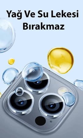 Baseus iPhone 15/15 Plus için Sapphire Serisi HD Cam Kamera Koruyucu-(5775)
