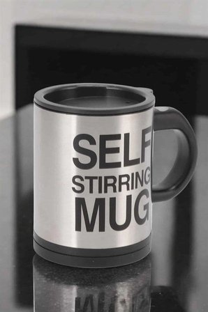 Yazılı Mug Kupa Karıştırıcı Özelliği Ve Paslanmaz Çelik