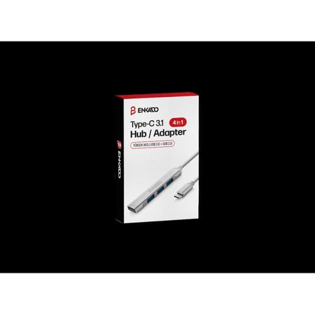 Usb Hub ENKADO EKD-TP50 Type-C to 3xUSB 2.0 1xUSB 3.0 Metal