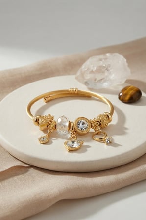 Swan Model Renk Beyaz Charmlı Bileklik 5886