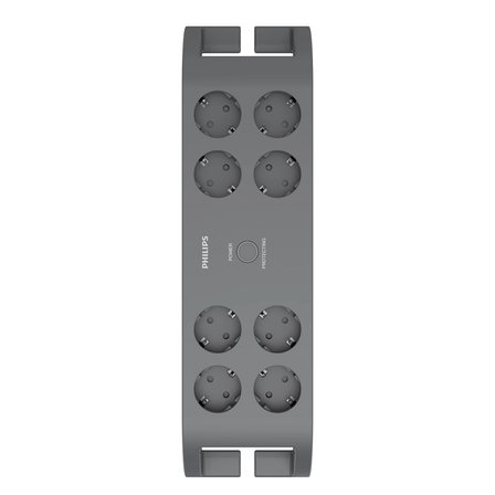 PHILIPS SPN3180A/62 8 Soket Akım Korumalı Priz 900 Joules 2Mt Kablo (Gri)(1923)