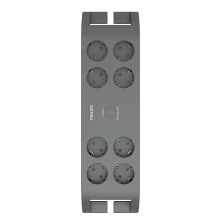 PHILIPS SPN3180A/62 8 Soket Akım Korumalı Priz 900 Joules 2Mt Kablo (Gri)(1923)