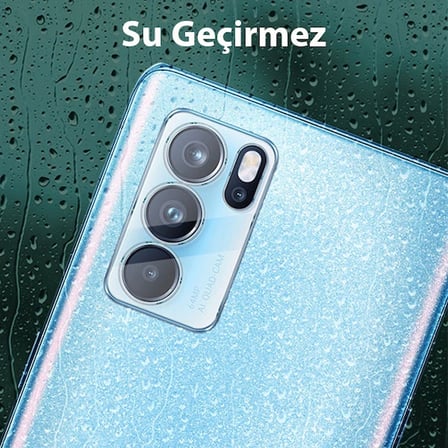 Oppo Reno6 Pro 3d Full Tempered Cam Kamera Koruyucu- 5775 Renk: Şeffaf 2