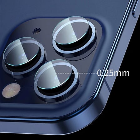 Baseus iPhone 12 Pro 6.1-Pro max 6.7 Tempered Kamera Lens Koruma Camı 2Set-(5775) — Renk: Şeffaf 2