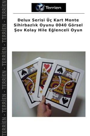 Delux Serisi Üç Kart Monte Sihirbazlık Oyunu 0040 Görsel Şov Kolay Hile Eğlenceli Oyun