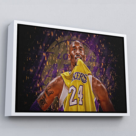 Siyah Çerçeveli Bansky'nin Çiçek Atan Adam Eseri Kanvas Tablo