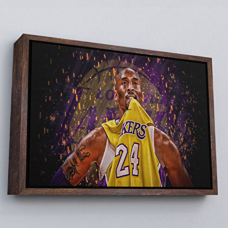 Siyah Çerçeveli Bansky'nin Çiçek Atan Adam Eseri Kanvas Tablo