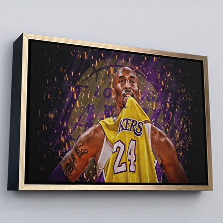 Siyah Çerçeveli Bansky'nin Çiçek Atan Adam Eseri Kanvas Tablo