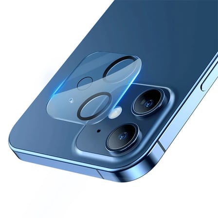 BASEUS iPhone 12 6.1 3D Full Kaplama Kamera Koruyucu Cam 2 Adet Set-(5775) — Renk: Şeffaf 2