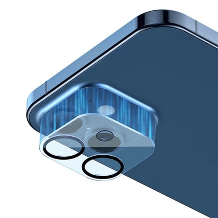 BASEUS iPhone 12 6.1 3D Full Kaplama Kamera Koruyucu Cam 2 Adet Set-(5775) — Renk: Şeffaf 2