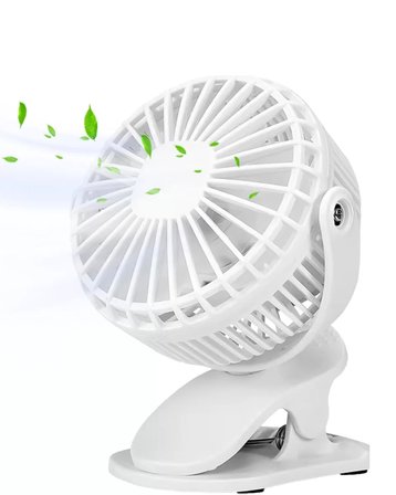 Çalışma Masası ve Yatak Başlığı İçin Klipsli Mini Fan