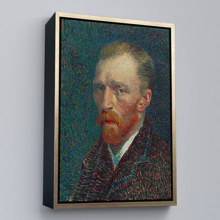Beyaz Çerçeveli Vincent Van Gogh'un Portresi 1887 Kanvas Tablo