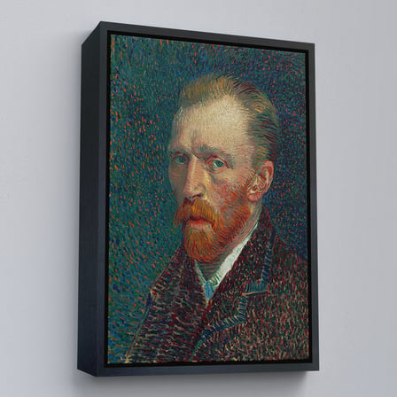 Beyaz Çerçeveli Vincent Van Gogh'un Portresi 1887 Kanvas Tablo