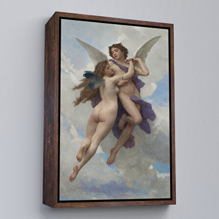 Kahverengi Çerçeveli William Adolphe Bouguereau tarafından 1890 Yılında Yapılmış Kanvas Tablo