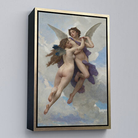 Siyah Çerçeveli William Adolphe Bouguereau tarafından 1890 Yılında Yapılmış Kanvas Tablo