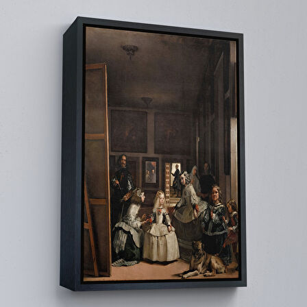 Altın Çerçeveli Las Meninas-Diego Velázquez Klasik Sanat Kanvas Tablo