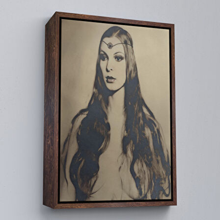 Beyaz Çerçeveli William Mortensen Circe Bir Sihir Tanrıçasıdır Kanvas Tablo