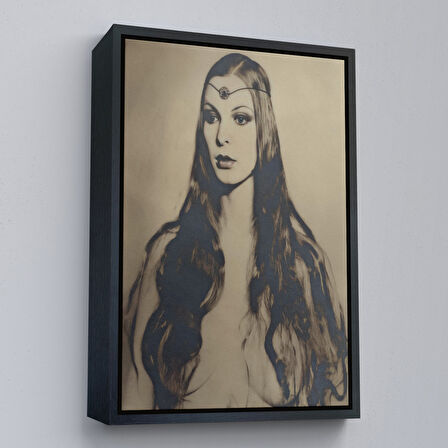 Beyaz Çerçeveli William Mortensen Circe Bir Sihir Tanrıçasıdır Kanvas Tablo