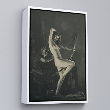 Kahverengi Çerçeveli Şabat Gününe Hazırlık, William Mortensen Cadılar Bayramı - années 1930 Kanvas Tablo