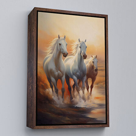 Altın Çerçeveli Denizde Koşan Atlar Tablosu