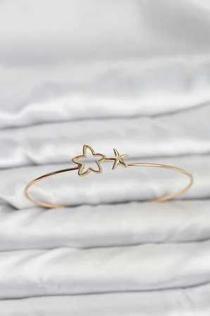 Yıldız Model Gold Renk Bileklik 5886