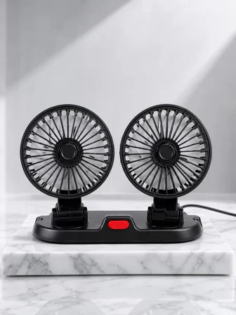 Araç Karavan ve Tır İçin Çift Fanlı Mini Vantilatör