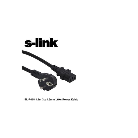 S-LINK SL-P418 Power Kablosu 1.5mm 1.8mt(1923)