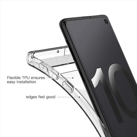 Ally Sm Galaxy S10 Anti-Drop Darbe Emici Silikon Kılıf-(5775)