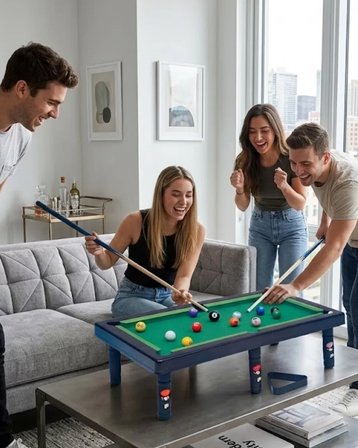 Masaüstü Bilardo Seti 5 Yaş Üzeri Çocuklar İçin Eğitici Oyuncak
