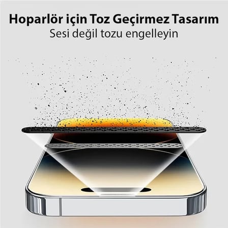 Baseus Corning iPhone 15 Pro Full Koruma Eye-Protection Tempered Cam Ekran Koruyucu-(5775)