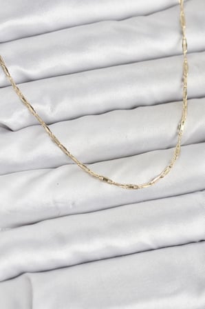 CM 14K Renk Pirinç Ataç Zincir 60 cm Kadın Kolye 5886