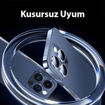 Baseus iPhone 15 Pro/15 Pro Max için Corning Serisi HD Cam Kamera Koruyucu-(5775) — Renk: Şeffaf 2