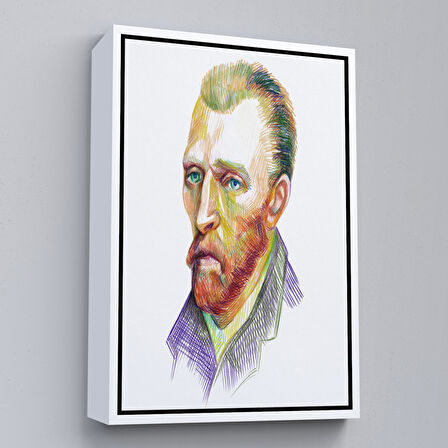 Kahverengi Çerçeveli Vincent Van Gogh Dekoratif Kanvas Tablo